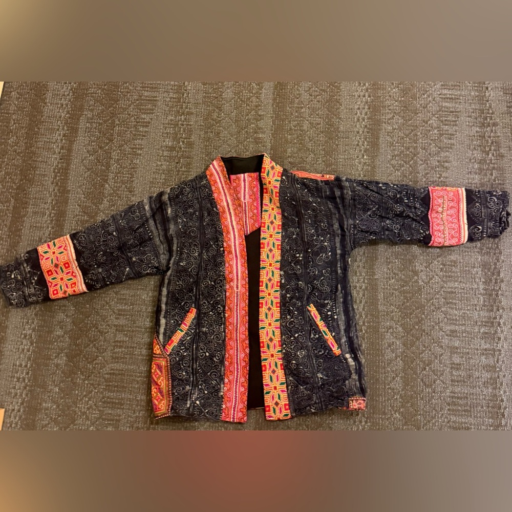 Beautiful Embroidered Jacket from Nepal